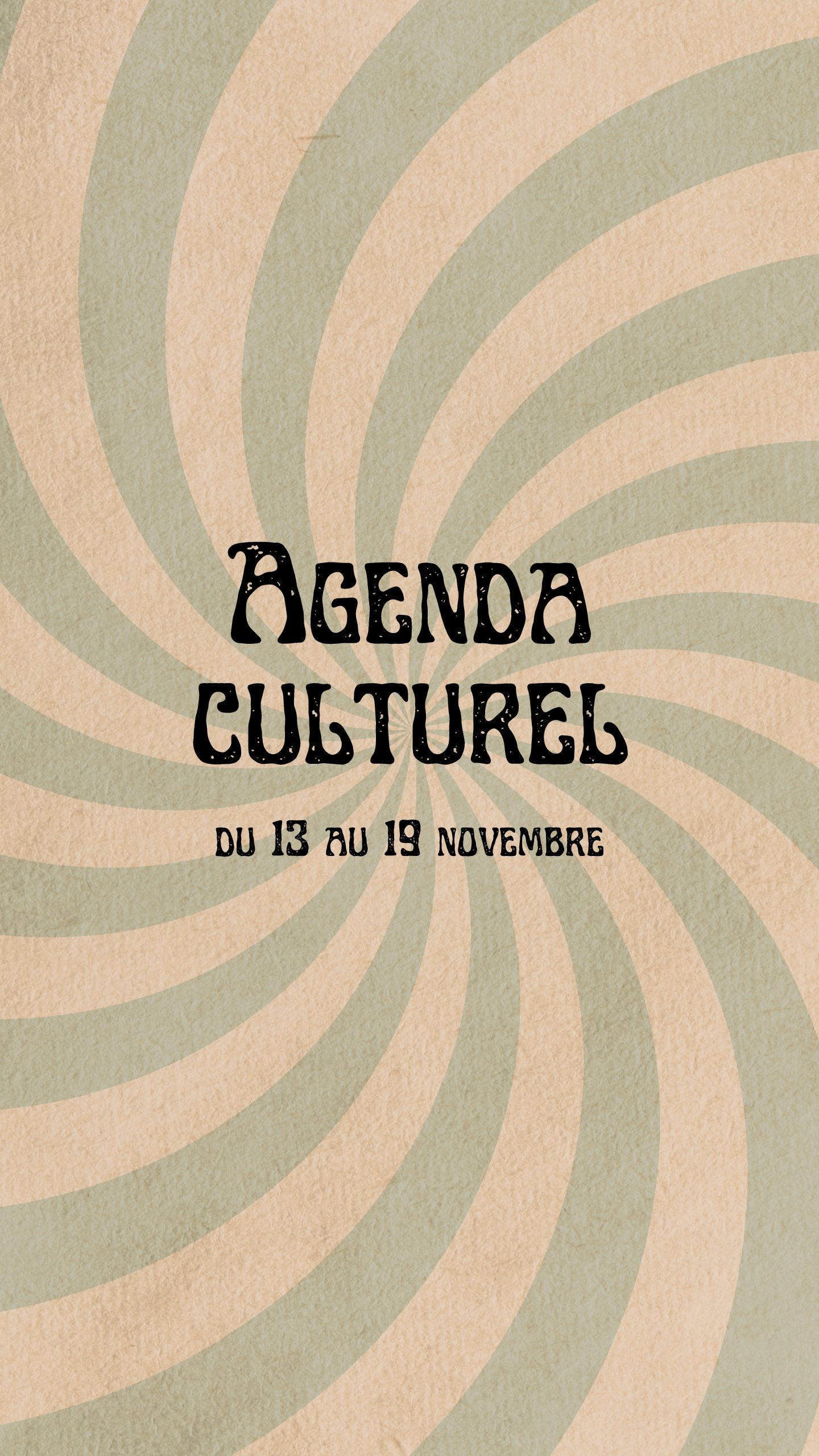 Agenda Culturel semaine 13/11/2023