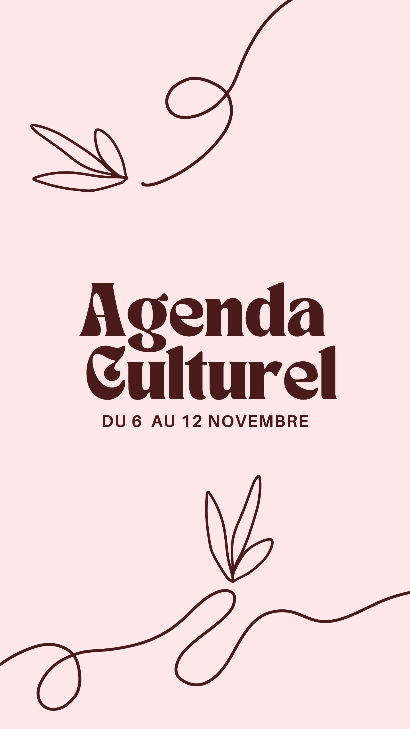 Agenda culturel Semaine 06/11/2023