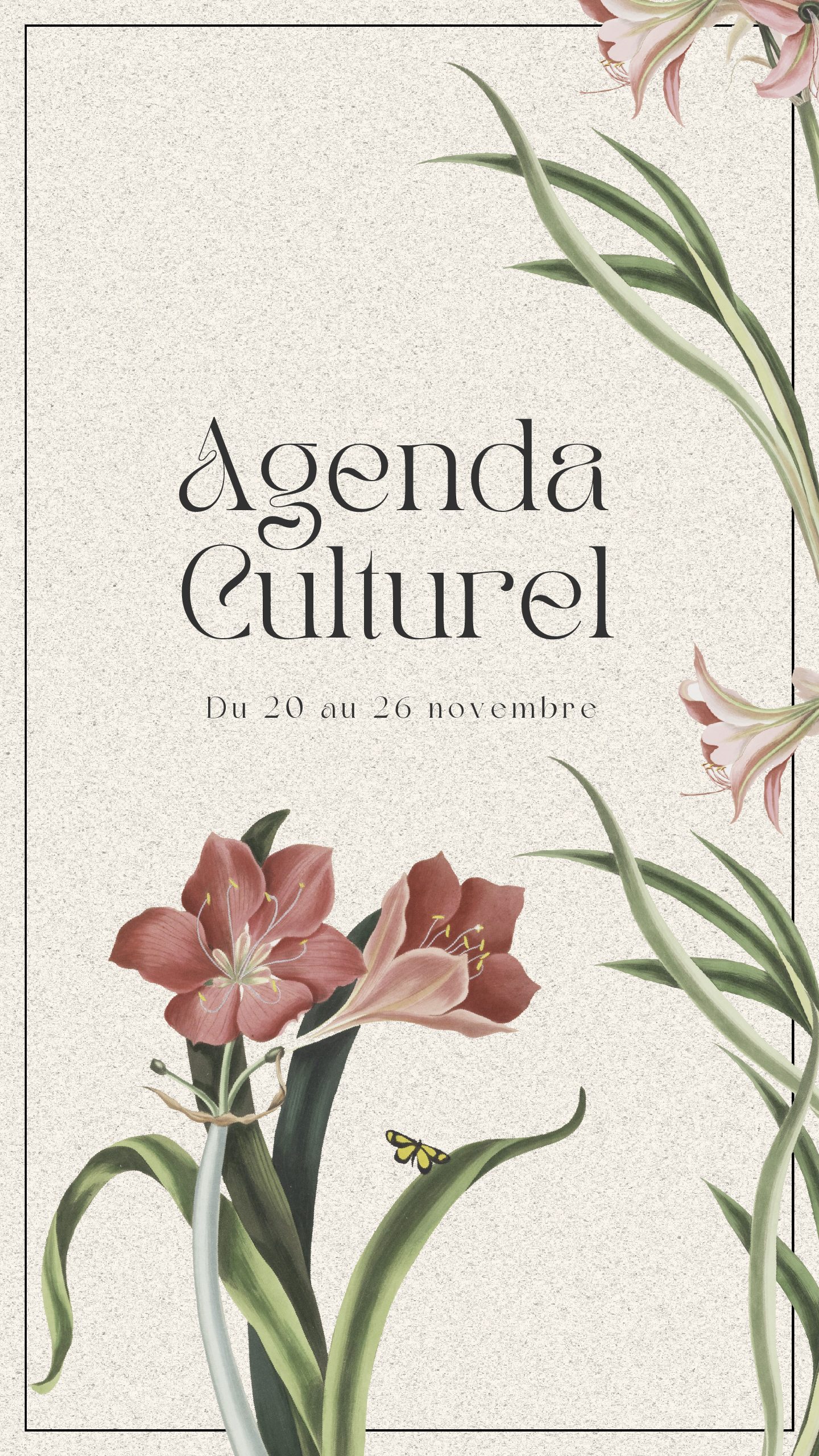 Agenda Culturel semaine 20/11/2023